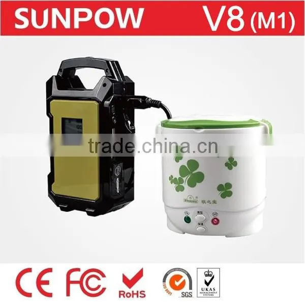 Sunpow 36000mah Rechargeable Battery Car Booster Mini 24v and 12v Jump Starter Emergency Power Bank Station With Air Compressor photo-5