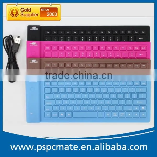 High Quality 83keys Waterproof Flexible Mini Silicon Soft Bluetooth Keyboard photo-4