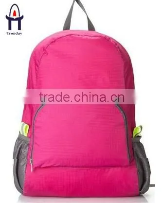 Polyester Foldable Backpack, Multicolor Waterproof Outdoor Shoulders Backpack photo-5