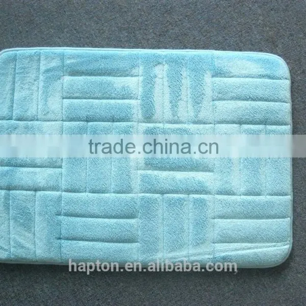 100% Polyester Anti-slip Backing Embossed Memory Foam Mat photo-5
