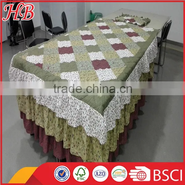 2016 Fashion Design 100% Polyester High Quality Service Strict Inspection Different Style Colorful Patchwork Quilt photo-4