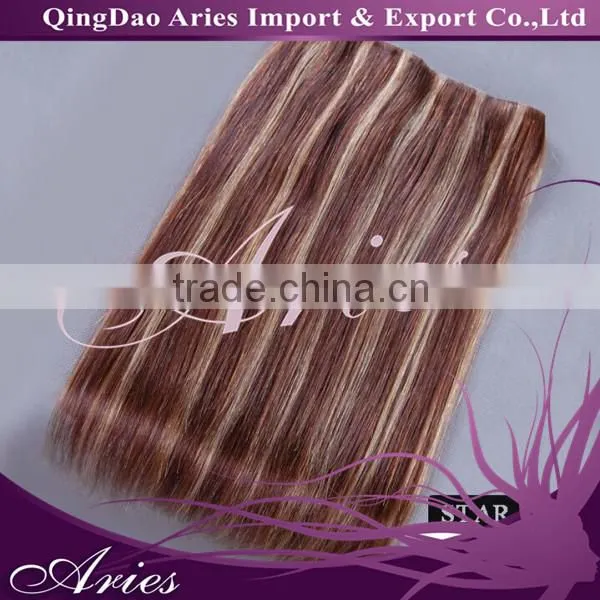 Indian Hair PU Skin Weft Adhesive Hair photo-4