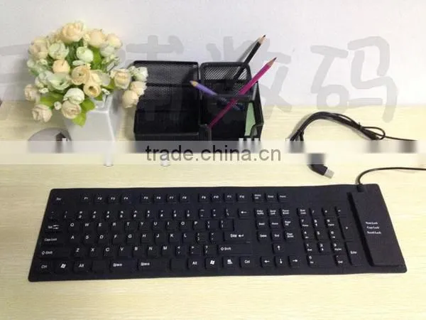 High Precision Portable USB Flexible Silicone Keyboard