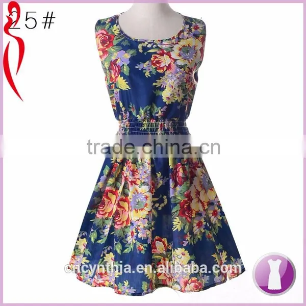 High Quality Ethnic Print Dresses Made in China photo-4