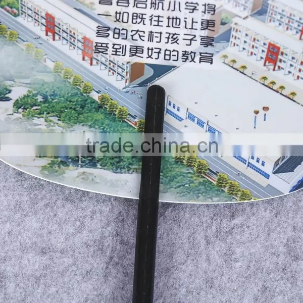 Butterfly Shape Custom Plastic pp Kids Hand Fan Handle Fan Advertising Fan photo-4