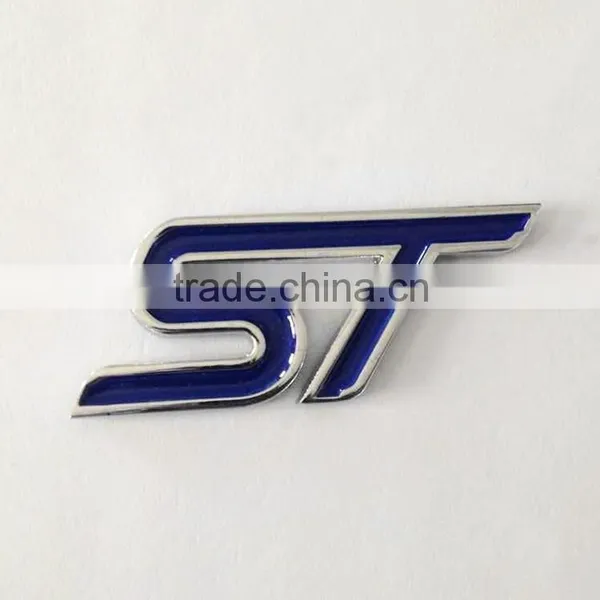 Custom Made Good Quality Zinc Alloy 3D Metal Chrome Logo Badge Car Emblem for Ford photo-2