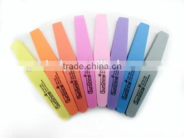 Hot-selling 2Ways Colorful Diamond Nail Buffer