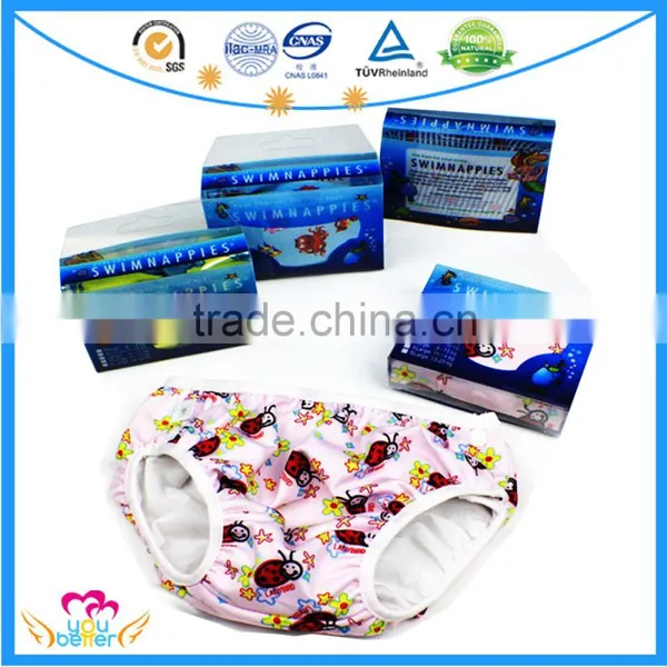 Baby Side Snap Swim Diapers Cloth Infant Swim Nappies photo-2