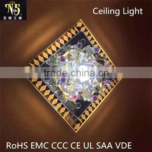 Modern Crystal Corridor Downlight Factory in Zhongshan Crystal Ceiling Light Chandelier Light