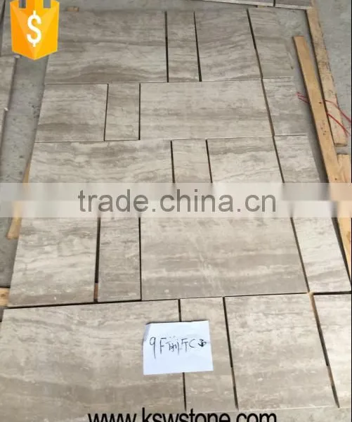 Ivory Grey Natural Limestone Tiles Cross Cut Vein Cut Antique and Polished photo-6
