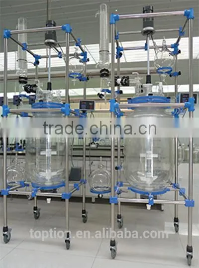 Hot Sale! Lab 10L/150L Three-Layer Glass Reactor for Chemical Use photo-2