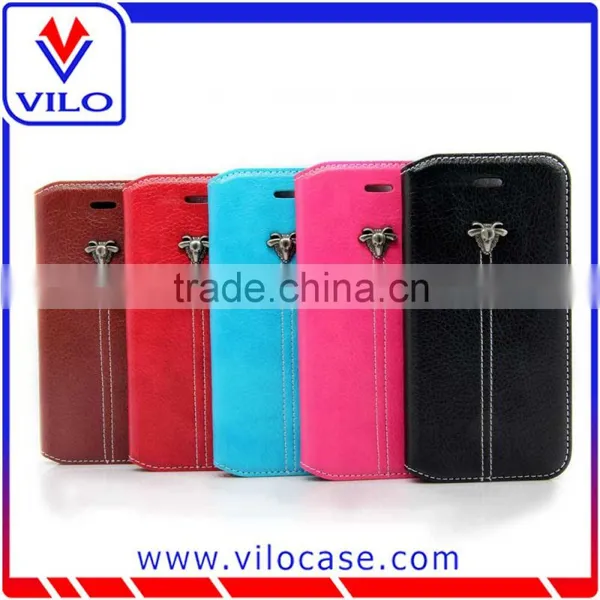 Various Colors Combo Leather Flip Case for Iphone 6s With Card Slot photo-2