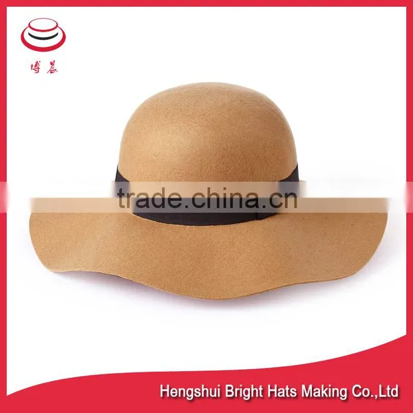 New Design Waterproof Wool Felt Hats , Ladies Floppy Styles photo-3