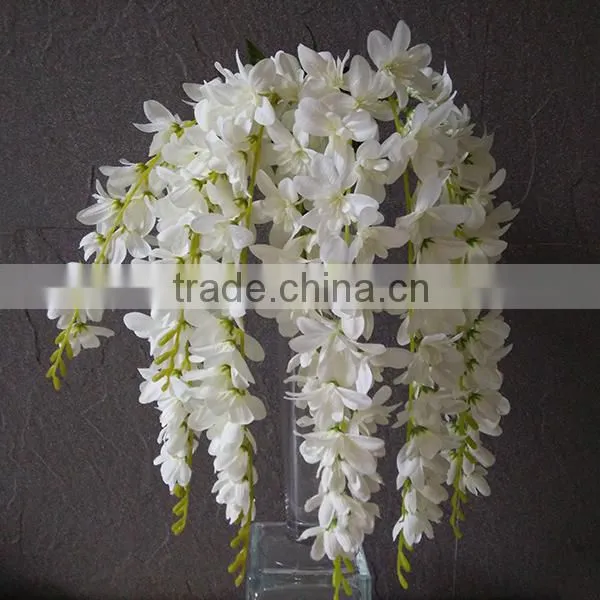 China Factory Artificial Wisteria Fabric Flower photo-3