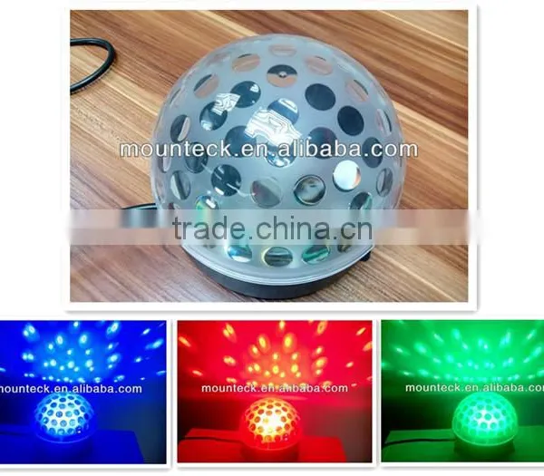 Attractive Stage Lighting Decorations Crystal LED Light Magic Spinning Disco Ball photo-2