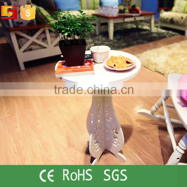 Hot Sale Modern Wood Round Coffee Table Fish Tank Coffee Table Bases Only photo-4