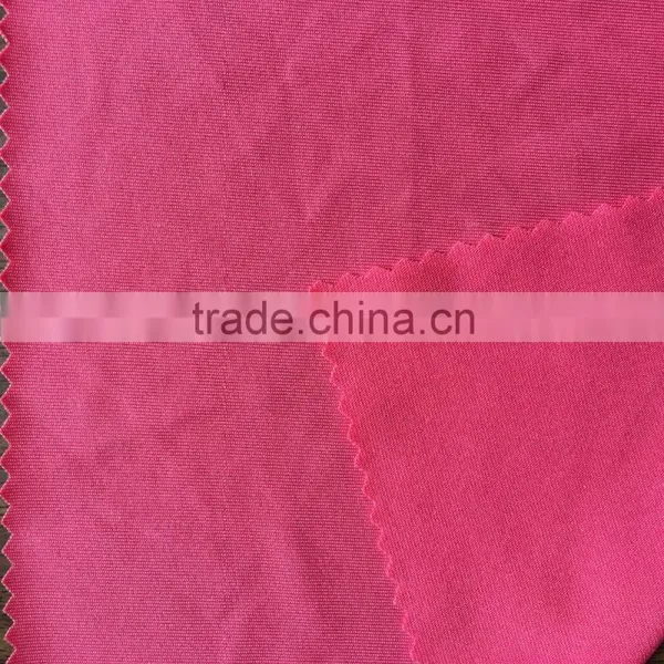 Supply Many Bright Colors of DTY Polyester Spandex Jersey Fabric for T-shirt and Swim Wear photo-4