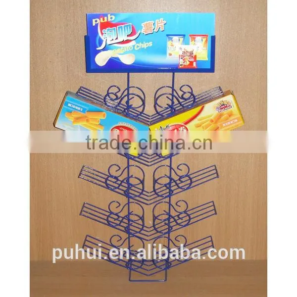 Wire Hanging Crisps Display Rack Manufacturer With Good Quality photo-4