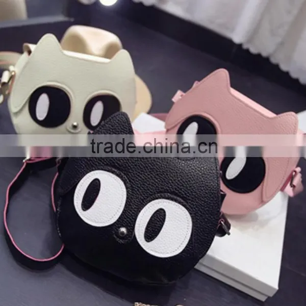 2016 New Design Coin Wallet Cute Design Change Wallet Big Eye Cat Wallet photo-2