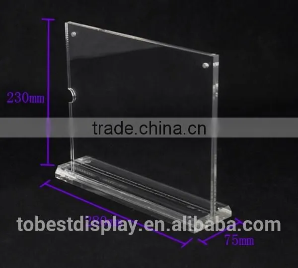 Comnized Beauty Designed Acrylic Restaurant Menu Display Stand, Menu Holder photo-4