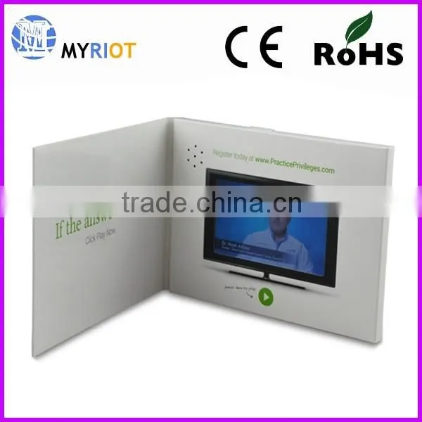 4" Video Book Brochure Custom Audio Greeting Card photo-6