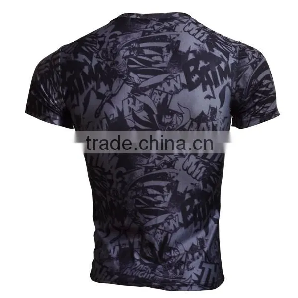 Marvel Men's Bat-man Pattern Tights Shirt Compression Fitness 3d Printed T Shirt Superhero Quick Dry Male Tops Brand Clothing photo-2