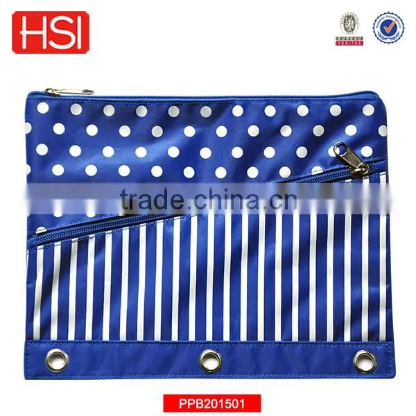 Factory Wholesale Polyester 3 Ring Binder Pencil Pouch for Girl Quality Choice photo-2