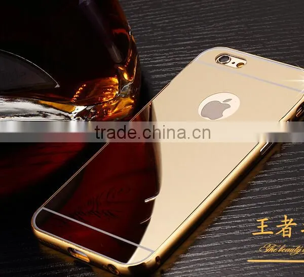 Gold Luxury for Iphone 6/5/5s/5cAluminum Metal Case Acrylic Back Aluminum Bumper photo-5
