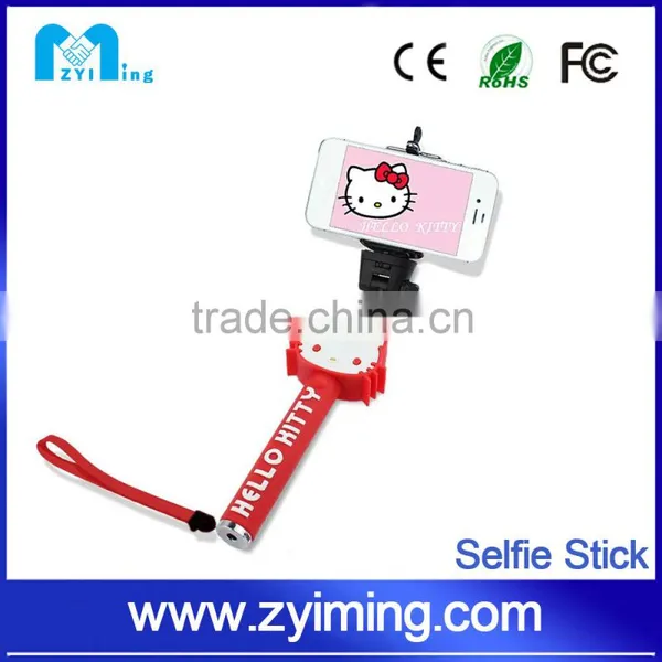 Zyiming Wholesale Cartoon Selfie Stick YM-Z07-7 Monopod Selfie Stick Rubber Cap for Smartphone photo-4