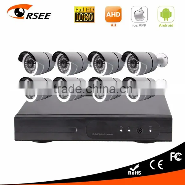 Plug and Play 8CH Full hd 1080p Ahd Dvr Kit From Factory hd Security Camera System