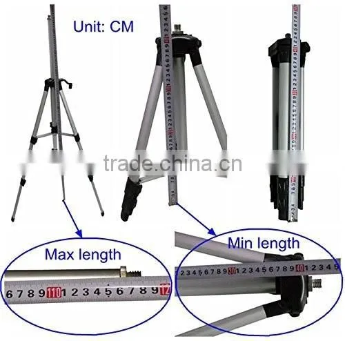 5/8 Inch Elevator Tripod With Extension Rod and Adjustable Height for Laser Levels photo-3