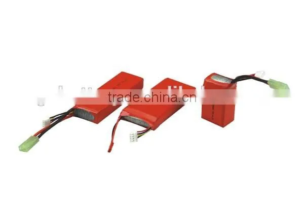 Rechargeable High Rate RC LiFePO4 Battery Pack With Cable and Plug 5C/10C/20C/30/40C/50C photo-3