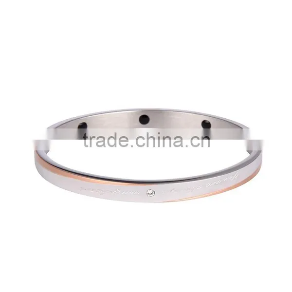 Noproblem P082 Stainless Steel Tourmaline Casual Personalized Fitness Crystal Energy Bracelet photo-2