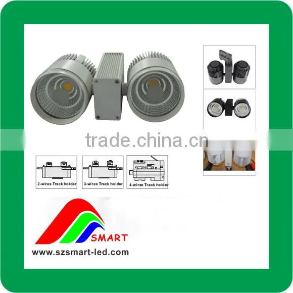 High Lumen Energy Saving Led Lights 360 Degree Rotatable COB 2*20w LED Track Light photo-4
