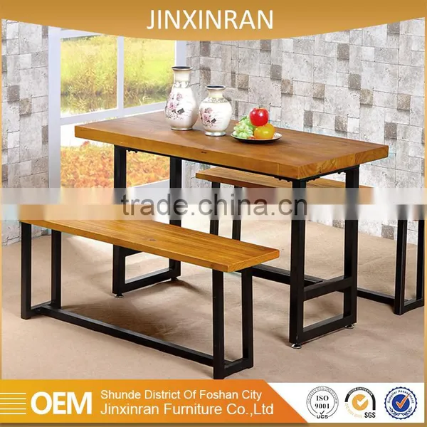 Foshan Shunde Wholesale Restaurant Furniture Wood Diner Table Set