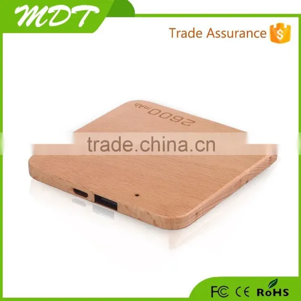 Best Gift in World Market External Power Bank for Lenovo 2600mah Power Bank Charger Usb Hub Wood Power Bank Private Label photo-3