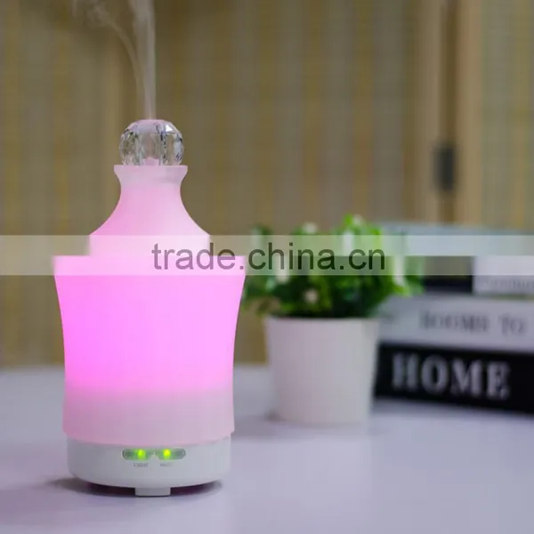 Polystone Ultrasonic Humidifier,Scent Oil Diffuser Suitable for All Essential Oils 7-color-changing LED Light photo-4