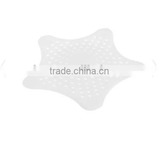 Star Shape Hair Catcher Rubber Bath Sink Strainer Shower Drain Cover / Floor Drain Sewer Floor Filter Trap photo-2