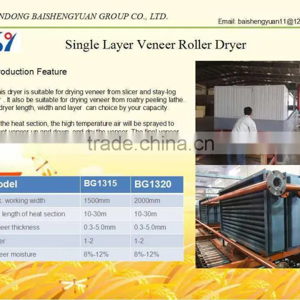 Sliced Wood Veneer Dryer Machine