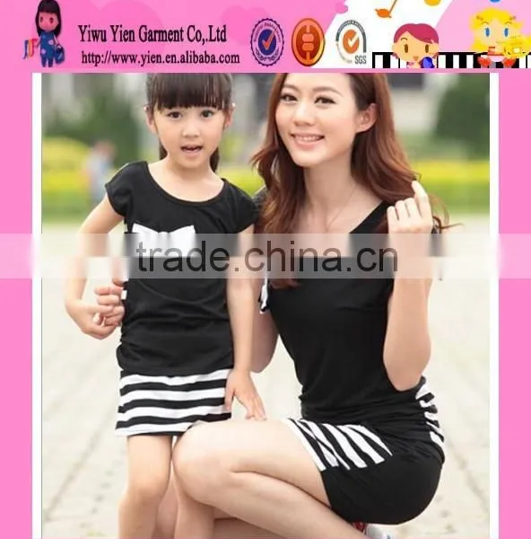 Fashion Hot Sale Korean Style Family Clothes Boutique Store High Quality Family Clothes For Mother And Daughter photo-5