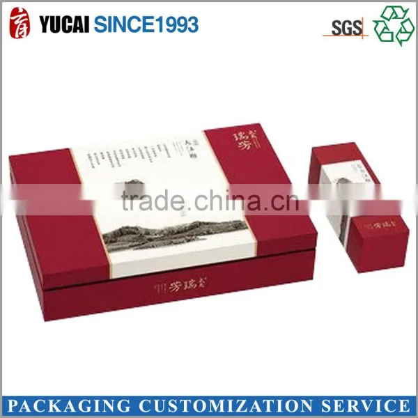 2015 Wholesale Red Tea Paper Box With High Quality