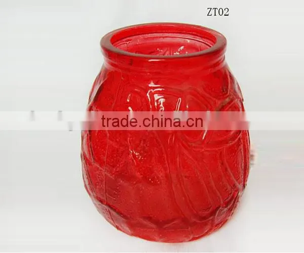 Colored Round Candle Glass Jar With Scented Candle photo-2