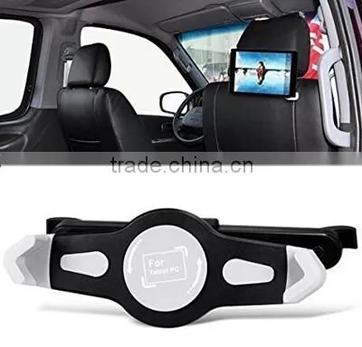 Universal Car Tablet pc Holder Headrest Mount Secure Grip Anti Shock 360 Degree Rotate Adjustable photo-3