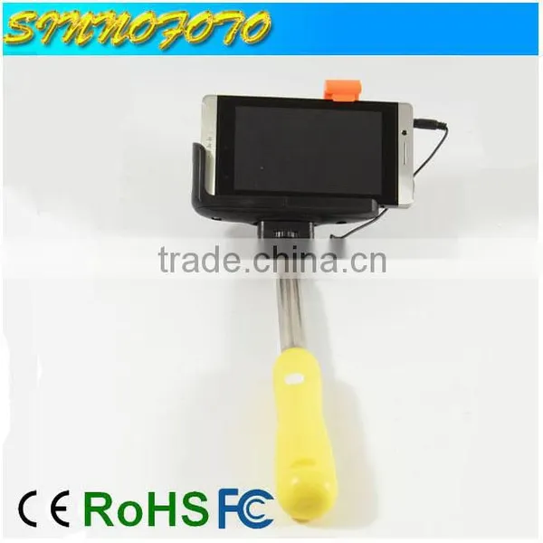 Professional Heavy Duty Selfie Stick Wired New Extendable 2015 Newest Mini Selfie Stick