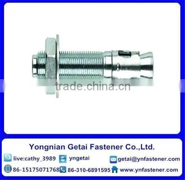 HDG Carbon Steel M10*70 Wedge Anchor Silver White Zinc-plated With Nut and Washer photo-4