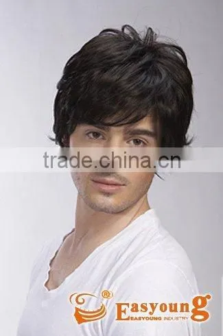 Men's Toupee,synthetic Hair Lace Wigs for Men Price photo-2