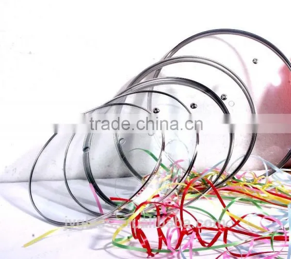 C Type Glass Lid With Stainless Steel Pan photo-2