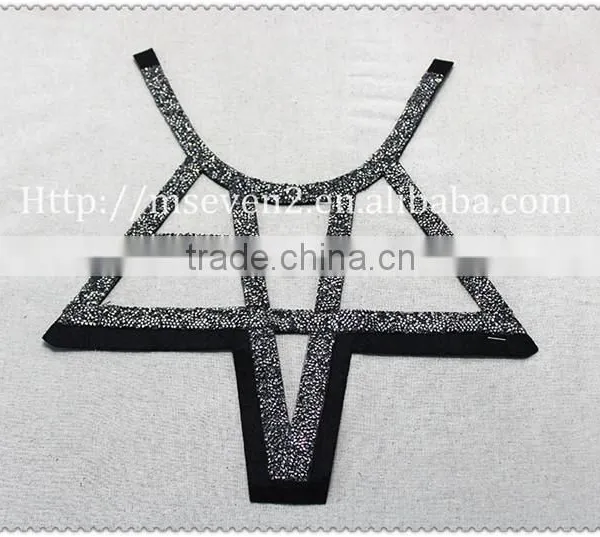 New Fashion Design Big Hot Fix Rhinestone Collar, Women Beaded Collar photo-5