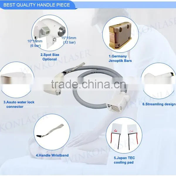 2500w 10mm*16mm (6 Bar) Infrared Permanent Diode Laser 808nm Hair Removal Machine photo-5