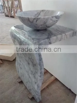 Marble Rectangular Countertop Bathroom Wash Basin photo-4